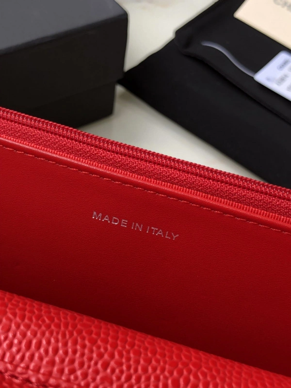 CHANEL CHAIN WALLET CAVIAR WITH SILVER HARDWARE BestValue 707 - Image 3