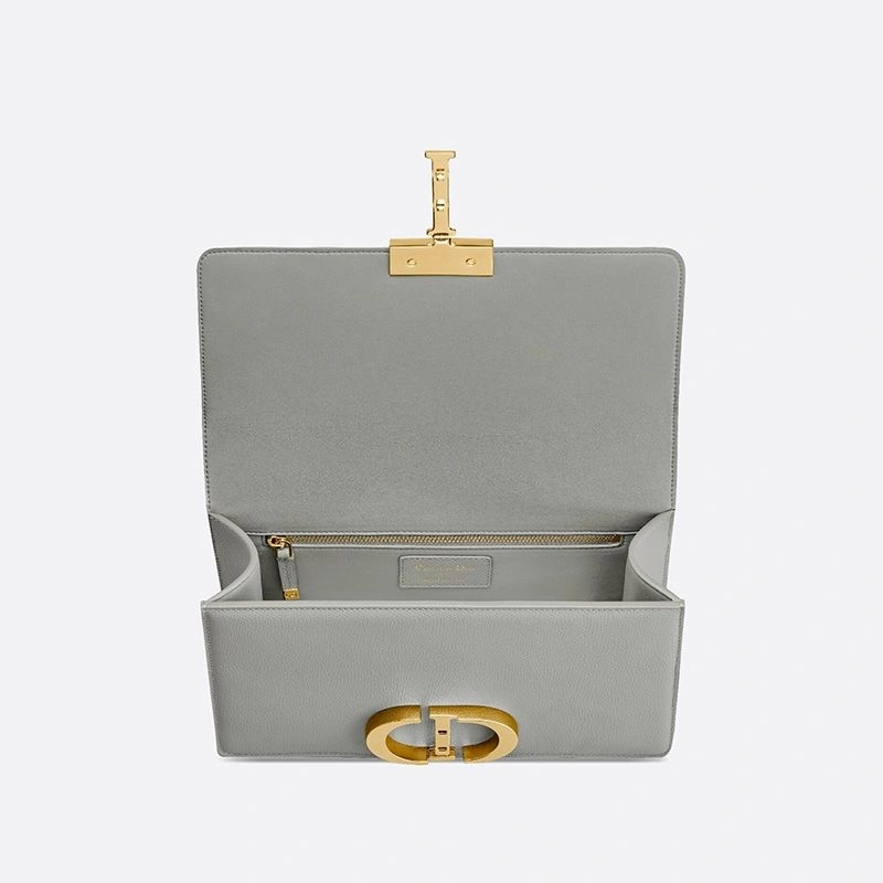 Dior 30 Montaigne Bag Grained Calfskin Grey - Image 3