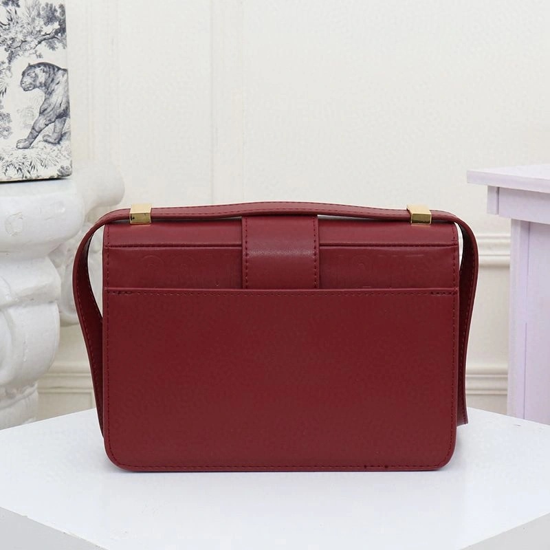 Dior 30 Montaigne Bag Box Calfskin Burgundy - Image 3
