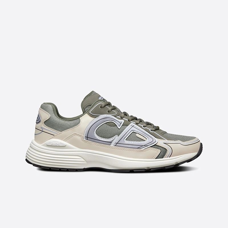 Dior B30 Sneakers Unisex Mesh and Technical Fabric Olive - Image 3