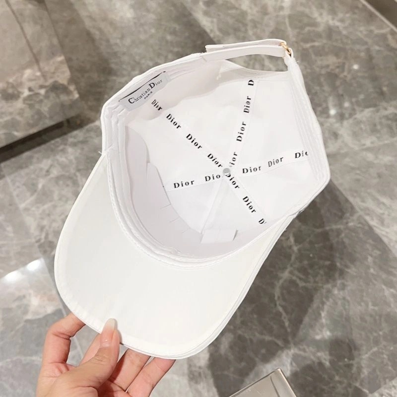 Dior Baseball Cap Christian Dior Couture Motif Cotton White - Image 3