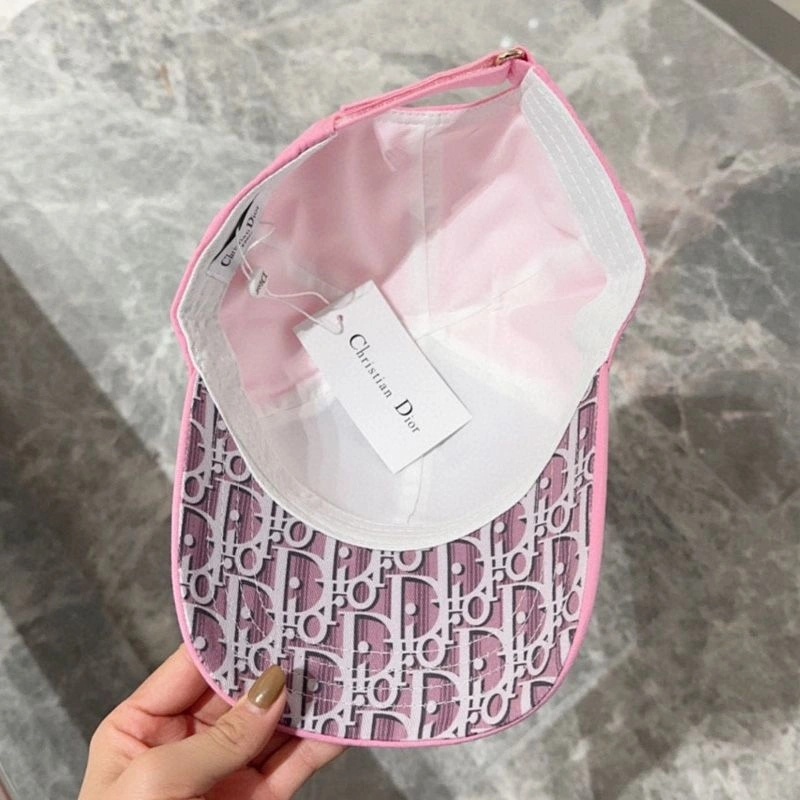 Dior Baseball Cap Dior Oblique Motif Cotton Pink - Image 3