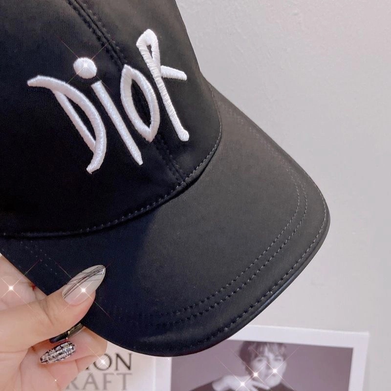 Dior Baseball Cap Shawn Logo Motif Cotton Black - Image 3