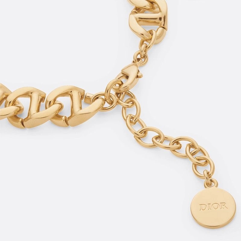 Dior CD Navy Bracelet Metal Gold - Image 3