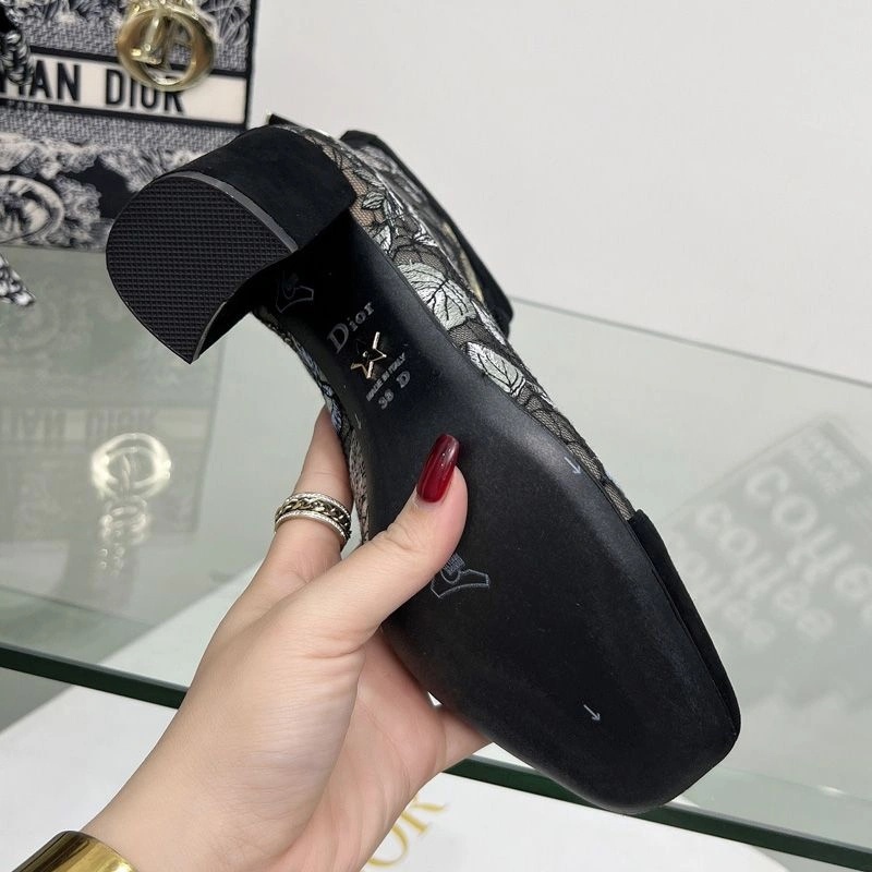 Dior Naughtily-D Ankle Boots Women Butterfly Motif Transparent Mesh Black - Image 4