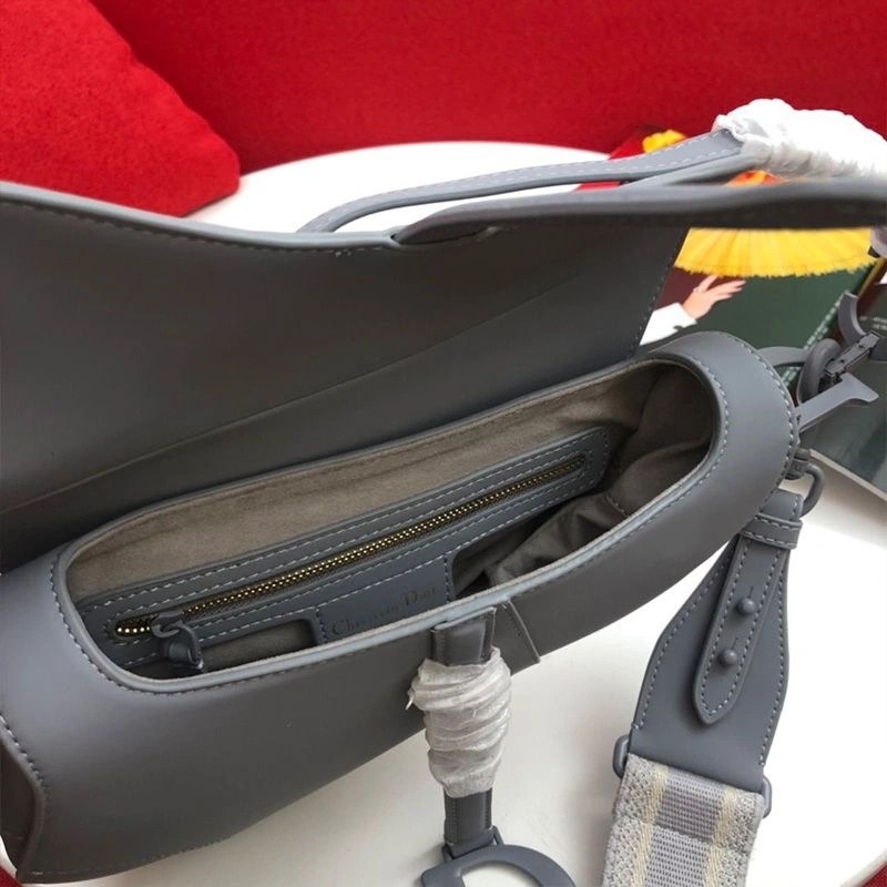 Dior Saddle Bag Ultramatte Calfskin Sky Blue - Image 4