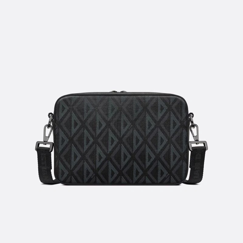 Dior Safari Messenger CD Diamond Motif Canvas Black - Image 3