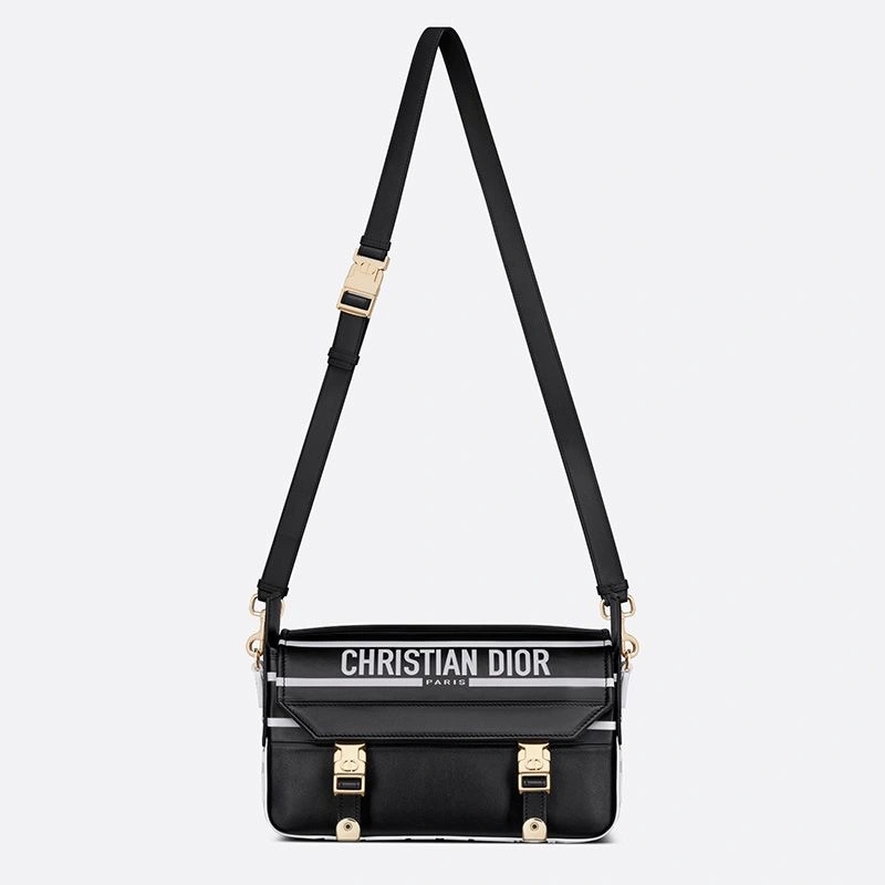 Small Diorcamp Messenger Smooth Leather Black - Image 5
