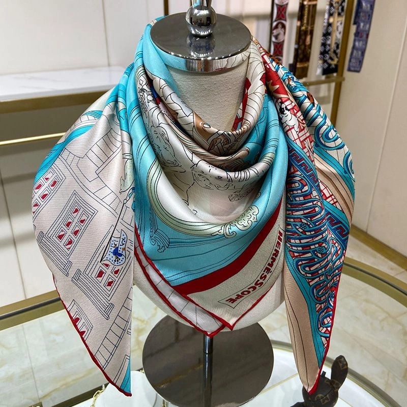 Hermes Mystere Au 24 Scarf 90 In Red - Image 3