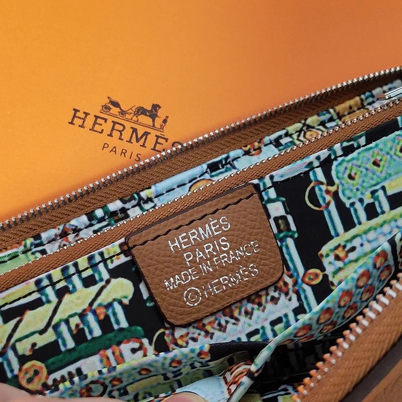 Hermes Silk'In Classique Long Wallet Epsom Leather Brown - Image 3