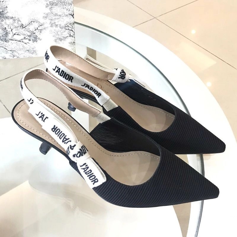 J'Adior Slingback Pumps Women Technical Fabric Black - Image 3