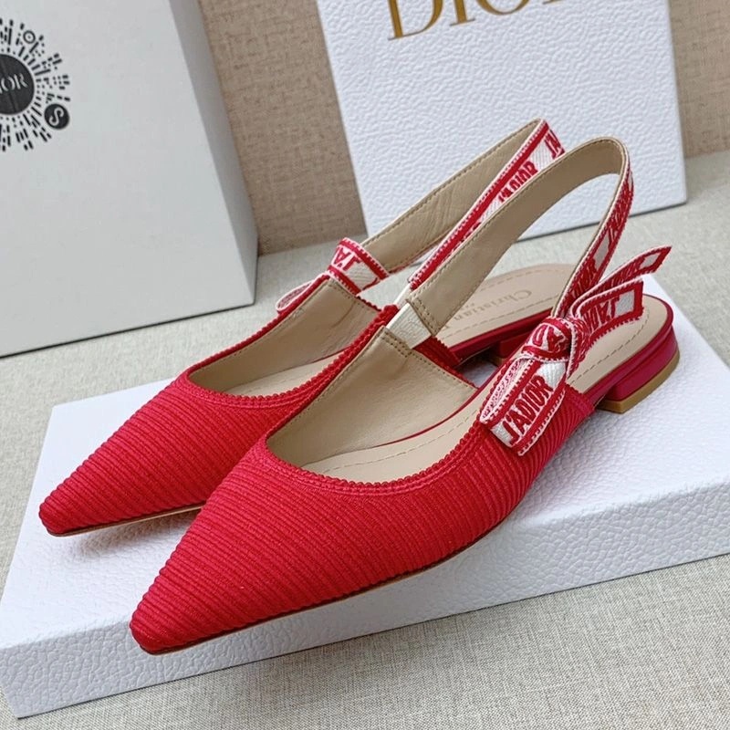 J'Adior Slingback Pumps Women Technical Fabric Red - Image 6