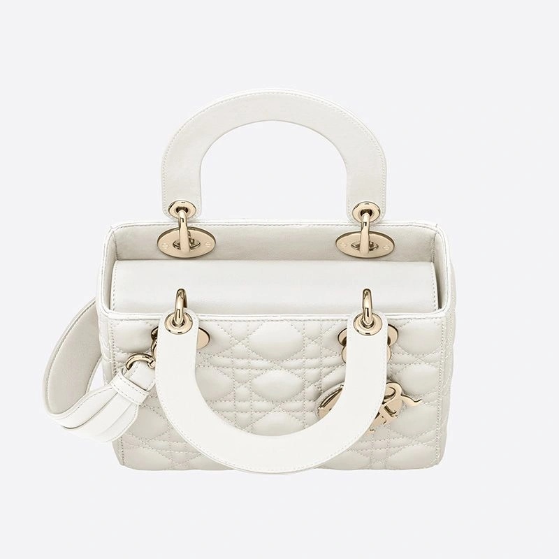Lady Dior My ABCDior Bag Cannage Lambskin White - Image 3