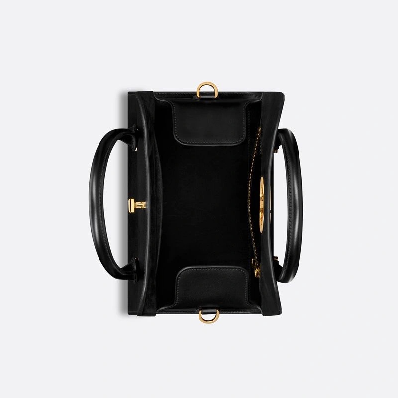 Medium Dior Boston Bag Box Calfskin Black - Image 4