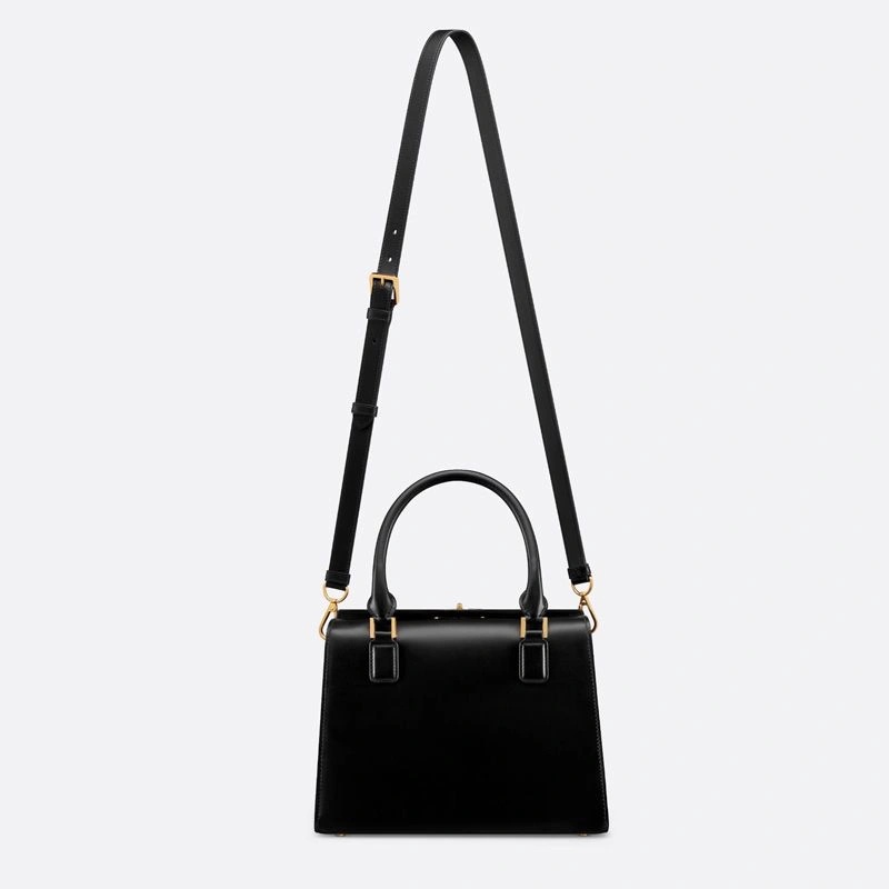 Medium Dior Boston Bag Box Calfskin Black - Image 5