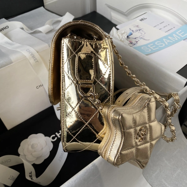 CHANEL BACKPACK & STAR COIN PURSE Comfortable 121 - Image 6
