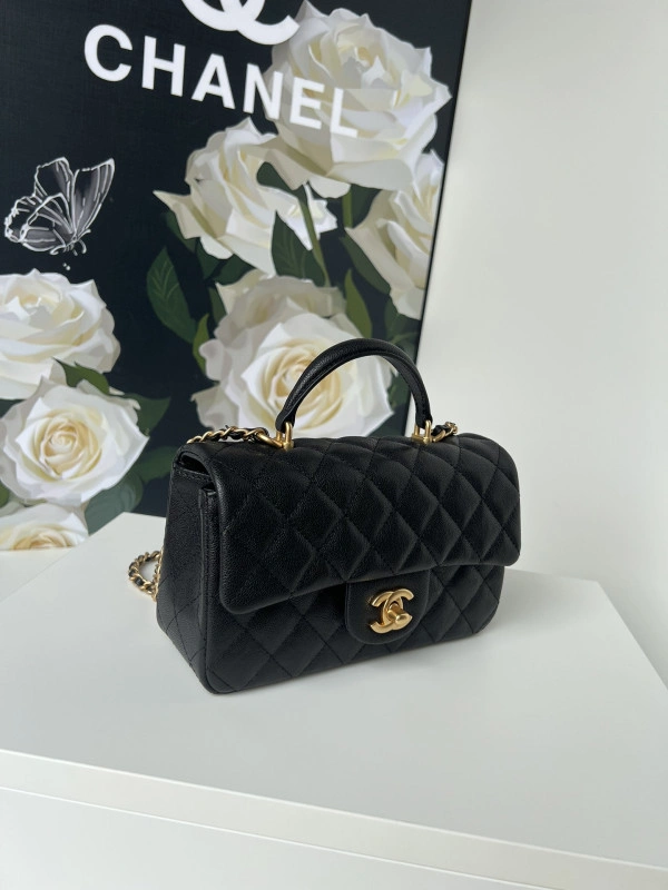 CHANEL FLAP BAG WITH TOP HANDLE-20*12*6cm HighQuality 896 - Image 4