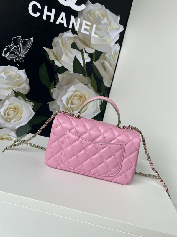 Trendy CHANEL FLAP BAG WITH TOP HANDLE-20*12*6cm 924 - Image 3